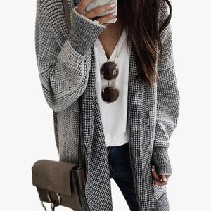 Chunky oversized sweater coat